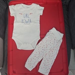 Rae Dunn Kids Matching Set - White and Red